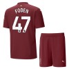 Conjunto (Camiseta+Pantalón Corto) Manchester City Foden 47 Tercera Equipación 2024-25 - Niño